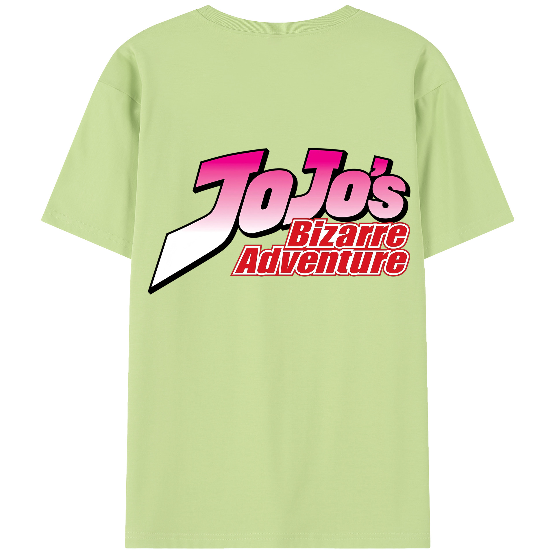 （画像用） ジョジョの奇妙な冒険 JoJo's Bizarre Adventure 綿100％半袖Tシャツ（背面プリント）